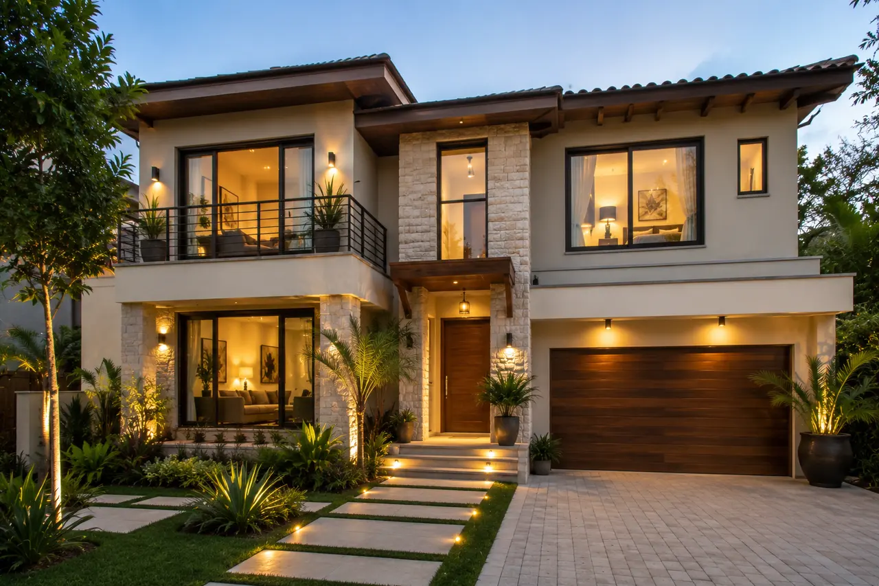 Two-story town residence, Central Valley, Costa Rica